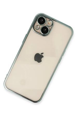 Apple iPhone 14 Kılıf Razer Lensli Silikon - Yeşil