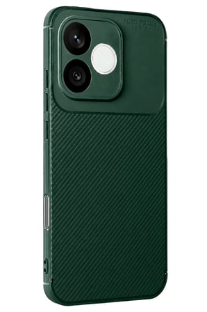Huawei Honor 600 Lite Auto Focus Karbon Kapak - Koyu Yeşil