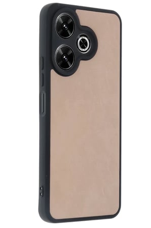 Xiaomi Redmi 13 4G Kılıf Aras Deri Kapak - Pudra
