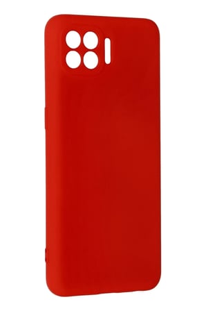 Oppo Reno 4 Lite Kılıf Nano içi Kadife Silikon - Kırmızı