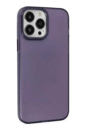 Apple iPhone 14 Pro Max Kılıf Modos Metal Kapak - Mor