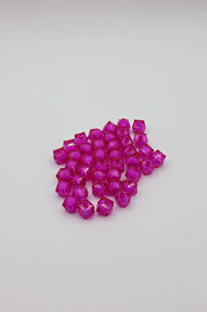 AKRİLİK KÜP BONCUK 10 MM