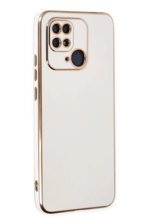Xiaomi Redmi 10C Kılıf Volet Silikon - Beyaz
