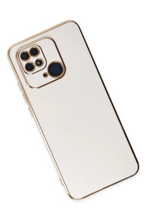 Xiaomi Redmi 10C Kılıf Volet Silikon - Beyaz