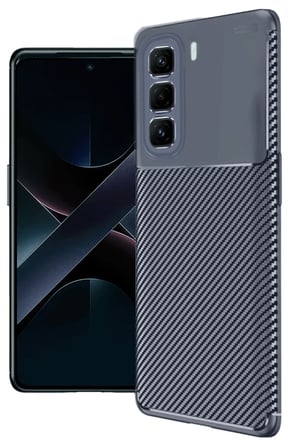 İnfinix Hot 50 Pro Plus 4G Auto Focus Karbon Kapak - Lacivert