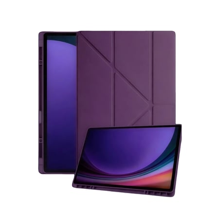 Samsung Galaxy Tab A11 Kalemlikli Mars Tablet Kılıfı - Mürdüm