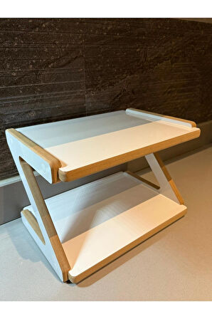 Lüks Mutfak Tezgah Rafı 38x27x25, Estetik Raf, Çok Kullanışlı Raf, Baharatlık, Bardaklık