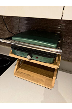 Lüks Mutfak Tezgah Rafı 38x27x25, Estetik Raf, Çok Kullanışlı Raf, Baharatlık, Bardaklık