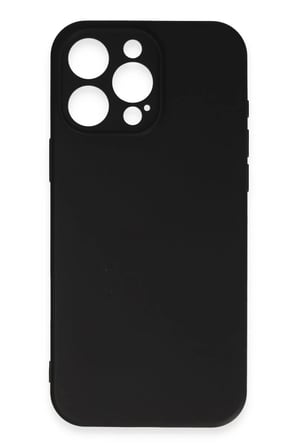 Apple iPhone 16 Pro Max Kılıf Nano içi Kadife Silikon - Siyah