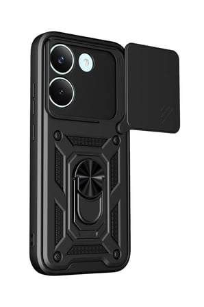 Xiaomi Poco X8 Pro Pars Lens Yüzüklü Silikon - Siyah