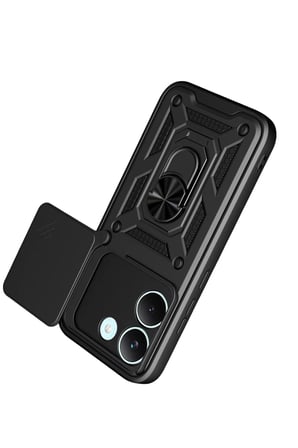 Xiaomi Poco X8 Pro Pars Lens Yüzüklü Silikon - Siyah