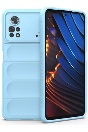 Xiaomi Poco X4 Pro 5G Kılıf Optimum Silikon - Sky Blue