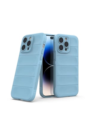 Apple iPhone 15 Pro Kılıf Optimum Silikon - Sky Blue