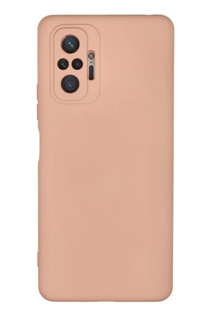 Xiaomi Redmi Note 10 Pro Kılıf Nano içi Kadife Silikon - Pudra