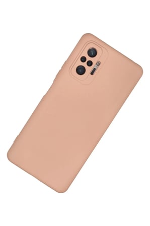 Xiaomi Redmi Note 10 Pro Kılıf Nano içi Kadife Silikon - Pudra