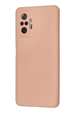 Xiaomi Redmi Note 10 Pro Kılıf Nano içi Kadife Silikon - Pudra