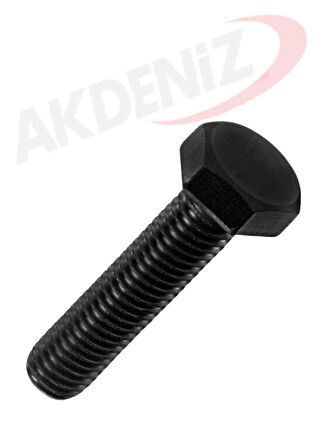 Akdeniz DIN933 M7*18 Mm Siyah Cıvata 1000 Adet