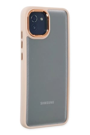 Samsung Galaxy A03 Kılıf Dora Kapak - Pudra