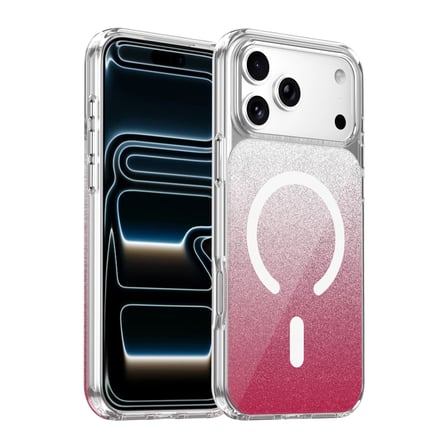 Onegif Apple İphone 17 Pro Max Sora Simli Magsafe Kapak - Kırmızı