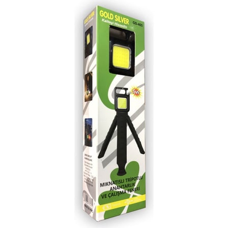 GS-465 Tripotlu USB Şarj Edilebilir Anahtarlık Fener