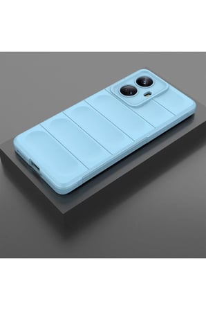 Realme 10 Pro 5G Kılıf Optimum Silikon - Sky Blue