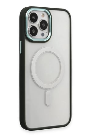 Apple iPhone 15 Pro Max Kılıf Room Magneticsafe Silikon - Köknar Yeşili