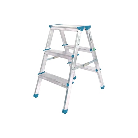 Çift Basamaklı 3+3 Alüminyum Merdiven 69 cm
