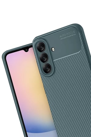 Samsung Galaxy A17 5G Auto Focus Karbon Kapak - Koyu Yeşil