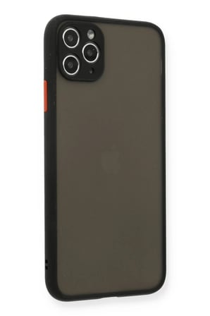 Apple iPhone 11 Pro Max Kılıf Montreal Silikon Kapak - Siyah