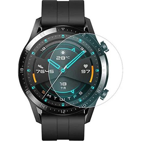 ECR Huawei Watch GT 2 46 Mm Gerçek Kırılmayan Ekran Koruyucu (2 Adet)