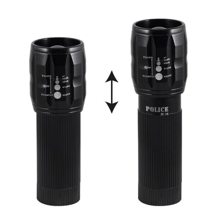 PC-14 Pilli Mini El Feneri Zoomlu Cep Tipi Güçlü LED