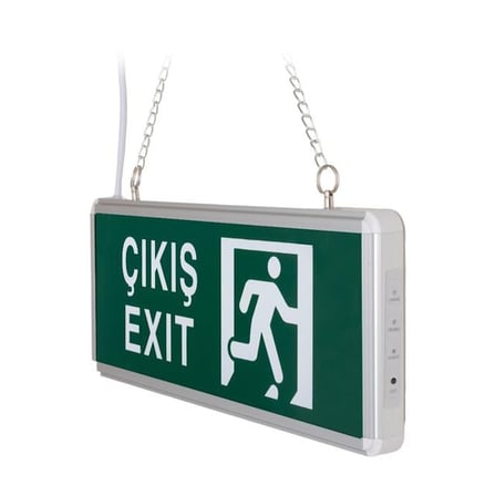 ZMR ZMR-670/Y.00 3W Tek Yön Acil Çıkış Yönlendirme Tabelası - Lambası (38X30X36mm)