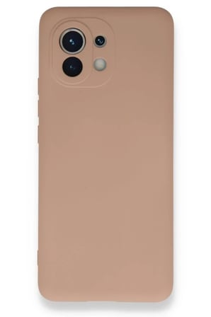 Xiaomi Mi 11 Kılıf Nano içi Kadife Silikon - Pudra