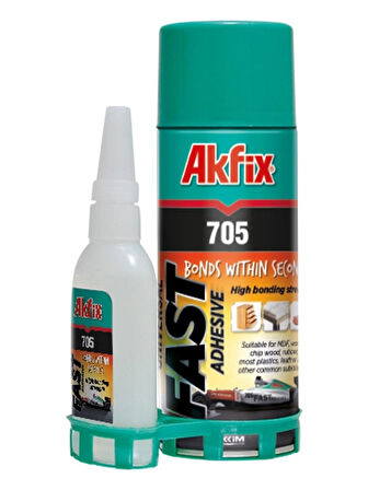 AKFIXN705 HIZLI YAPIŞTIRICI (MDF KİT) 200ml+50gr