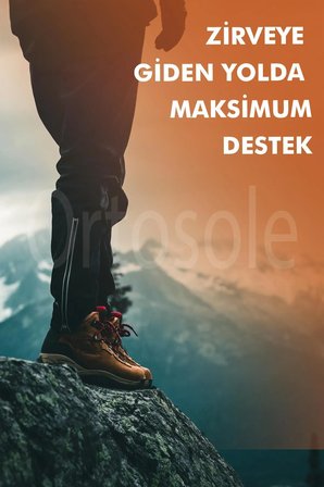 OS202 | Ark Ve Jel Destekli, Zorlu Arazi Ve Tırmanışlar Için Topuk Destekli Ortopedik Iç Tabanlık