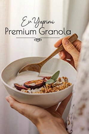 NUTBITE Ev Yapımı Premium Granola 350gr - İlave Şekersiz - Yaban Mersinli - Gurme Serisi