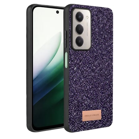 Onegif Redmi 15 4G Bright Simli Kapak - Derin Mor