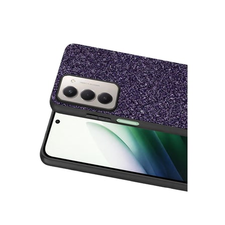 Onegif Redmi 15 4G Bright Simli Kapak - Derin Mor