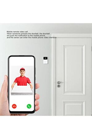 qasul Akıllı Görüntülü Kapı Zili Kamerası, Kablosuz Kapı Zili, Gece Görüşü Hem Kamera Hem Kapı Zili kapızilikamera