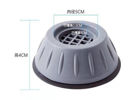 Çamaşır Makinesi Titreşim Engelleyici Stoper Gri̇ 4 Lü Set