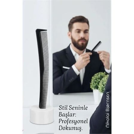Bıyık Kesim Tarama Tarağı Eğimli Bıyık Tarağı
