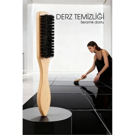 Ahşap Saplı Derz Temizleme Fırçası – Hassas Seramikler İçin Bristol Kıllı Fırça 722437