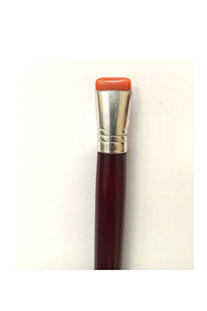 Akik mühre düz 1.3cm- Kahverengi geniş mühre-1.kalite-tezhip sanatı-minyatür sanatı
