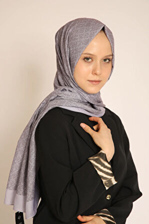 Akel Lila Desenli Şal – Modern ve Zarif Bir Dokunuş