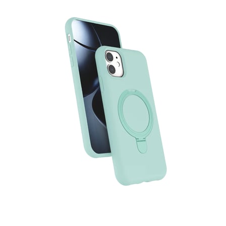 Apple Iphone 11 Regal Magsafe Standlı Kapak - Su Yeşili