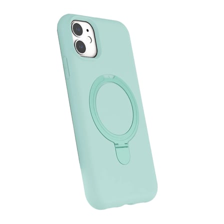 Apple Iphone 11 Regal Magsafe Standlı Kapak - Su Yeşili