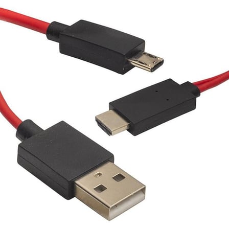 Samsung Galaxy S5 Uyumlu 11-Pin Micro Usb - Hdmi Hdtv Görüntü Ve Ses Aktarım Kablosu