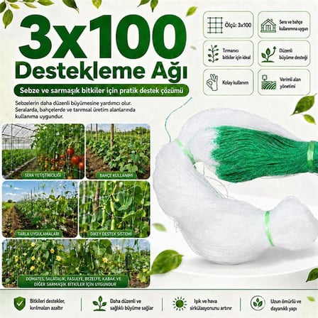 Sn-38881 Bitki Tırmanma Ağı 3X100 M