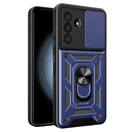 Samsung Galaxy A27 5G Pars Lens Yüzüklü Silikon - Lacivert