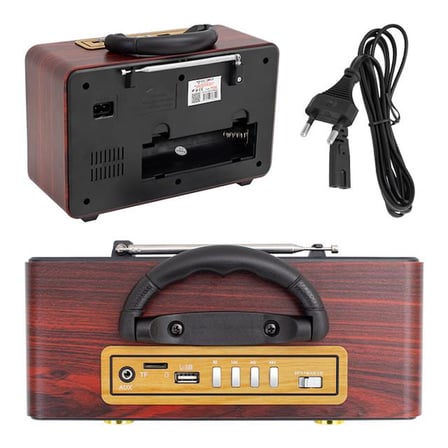 Magicvoice Mv-114Bt Usb - Sd - Fm - Bluetooth Destekli Nostaljik Radyo
